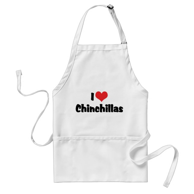 Delantal Me encanta Chinchillas (Frente)