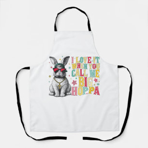 Delantal Me Encanta Cuando Me Llamas Big Hoppa Bunny Pascua