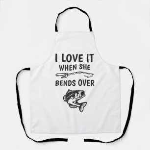 Delantal Me Encanta Cuando Se Prepara Por La Pesca Graciosa