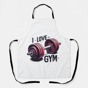 Delantal Me encanta el gimnasio