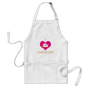Delantal Me encanta el pastel de queso Apron