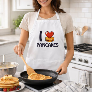 Delantal Me encanta la camiseta de Pancakes