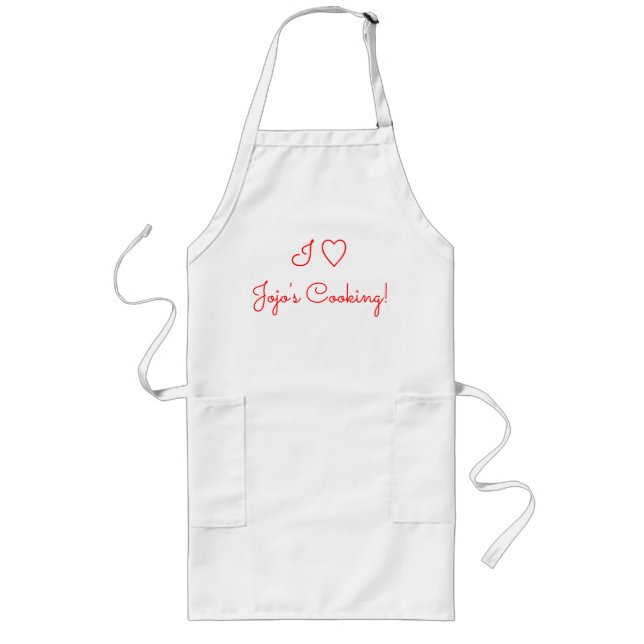Delantal Me encanta la cocina de Jojo (nombre) (Frente)