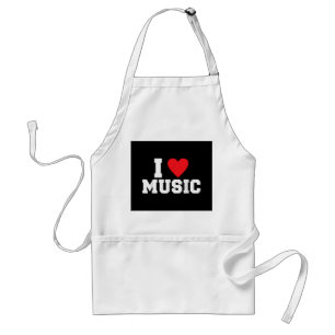 Delantal Me encanta Music Lover