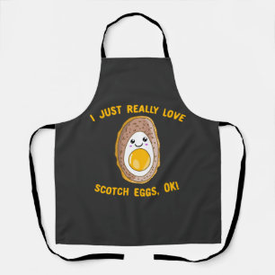 Delantal Me Encanta Realmente Los Huevos Scotch, ¡Ok! Kawa