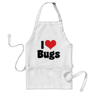 Delantal Me encantan los bugs del corazón - Entomólogo de i