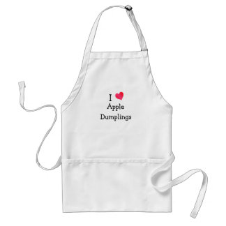 Delantal Me encantan los Dumplings de Apple