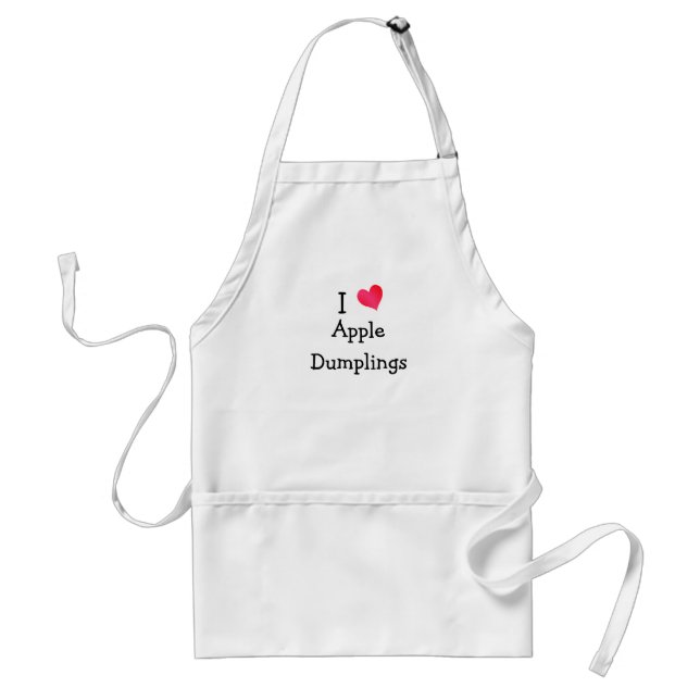 Delantal Me encantan los Dumplings de Apple (Frente)