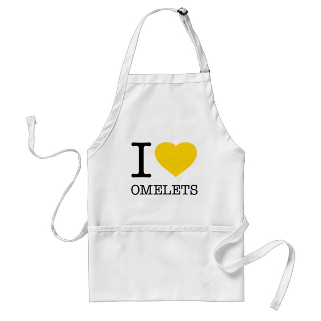 DELANTAL  ME ENCANTAN LOS OMELETS (Frente)
