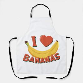 Delantal Me encantan los plátanos