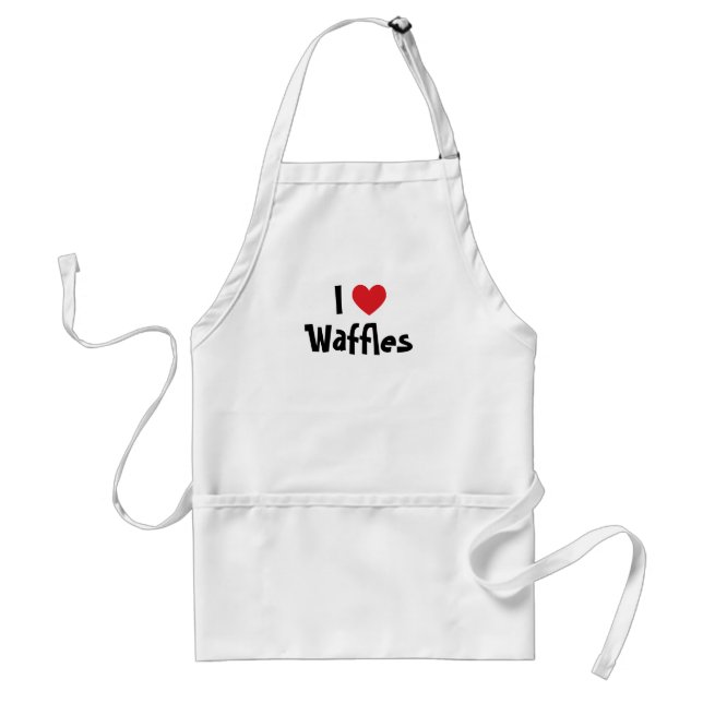 Delantal Me encantan los waffles (Frente)