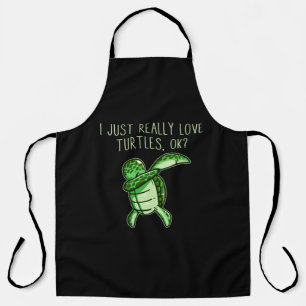 Delantal Me Encantan Realmente Las Tortugas Ok
