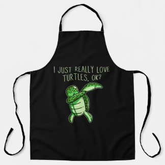 Delantal Me Encantan Realmente Las Tortugas Ok