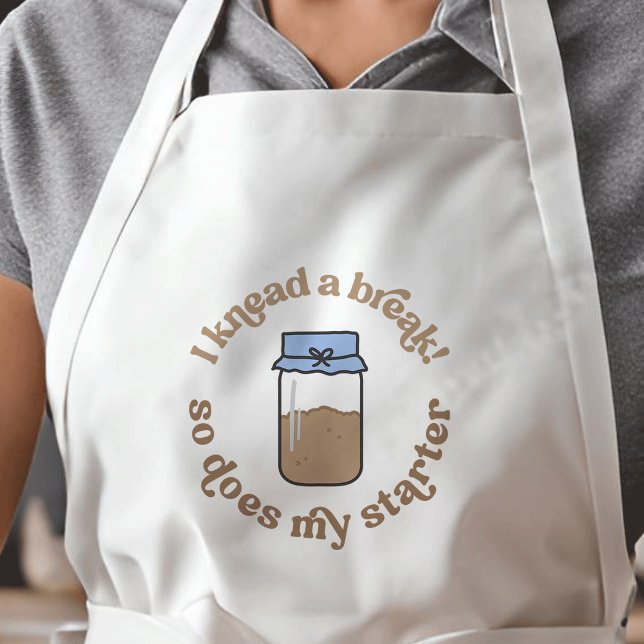 Delantal Me Encanto De Un Descanso, Al Igual Que Mi Baker D (Trendy cute and fun sourdough baker & enthusiast apron *mockup is Ai generated*)