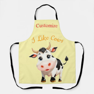 Delantal Me Gusta El Arte De Vacas Thunder_Cove