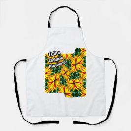 Delantal Me Gustan Las Flores Únicas