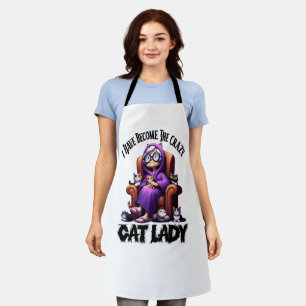 Delantal Me He Convertido En La Loca Dama De Gato