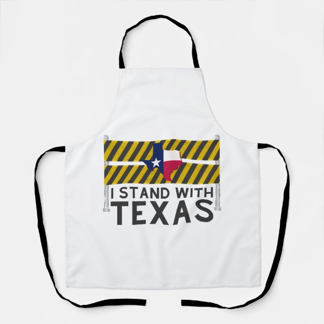 Delantal Me mantengo con Texas (Anverso)