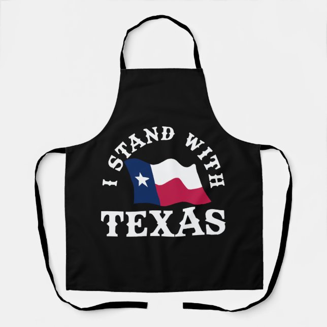 Delantal Me mantengo con Texas (Anverso)