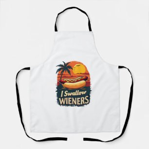 Delantal Me Trague Saucy Wieners Divertido Chiste Adulto Pe