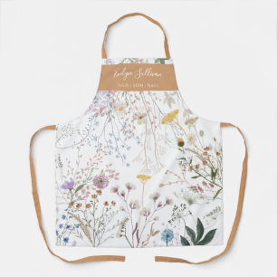 Delantal Meadow Flowers Naranja blanco