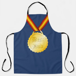 Delantal Medalla al Mejor Papá Día del Padre