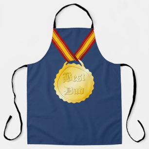 Delantal Medalla al Mejor Papá Día del Padre