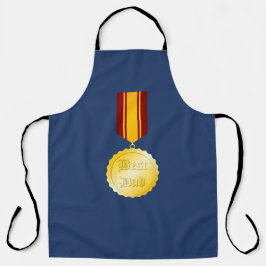 Delantal Medalla de broche del mejor papá del Día del Padre