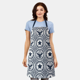 Delantal Medalla Eagle Americana Heritage (Navy Cream)