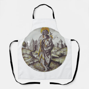 Delantal Medallón con San Juan el Bautista