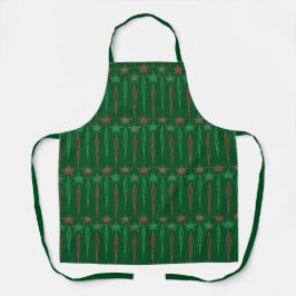 Delantal Mediana Mod Icicles Apron Medio Verde