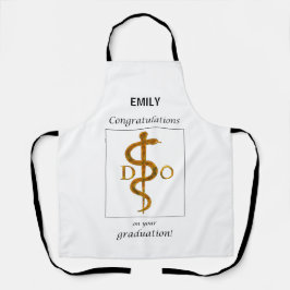 Delantal Médica de Osteopatía Felicitaciones por Graduación
