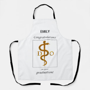 Delantal Médica de Osteopatía Felicitaciones por Graduación