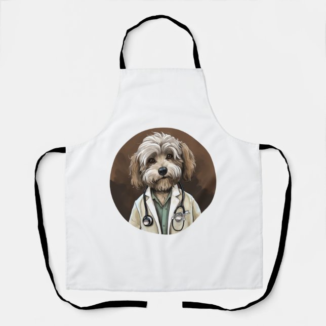 Delantal Médica del perro de Havanese (Anverso)