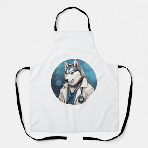 Delantal Médico de perro Husky