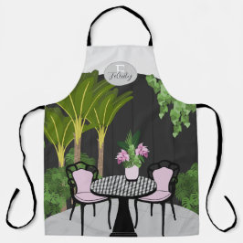 Delantal Medinilla Garden Courtyard Monograma