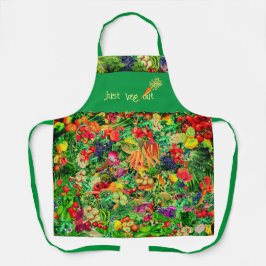 Delantal (Medio) Apron de verduras saludables para chef de