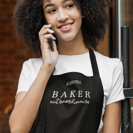 Delantal Medio de hormigón personalizado Baker