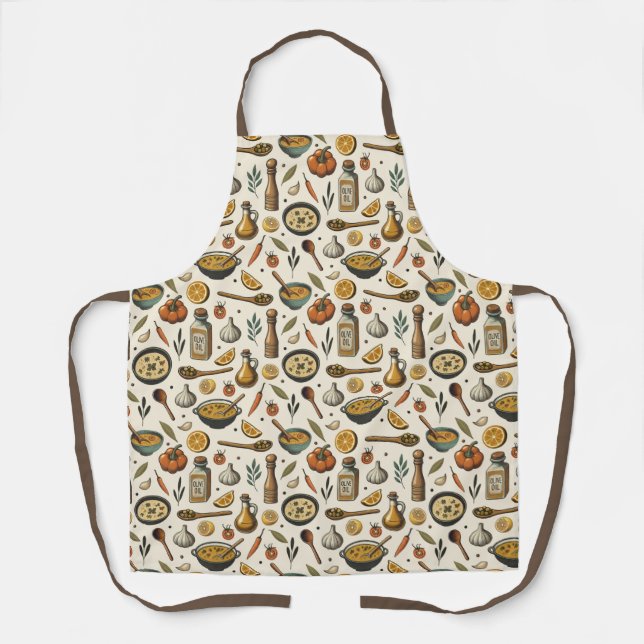 Delantal Mediterranes Essen- Koch-  (Anverso)