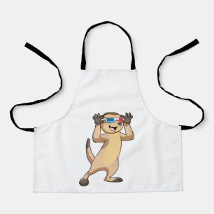 Delantal Meerkat con gafas