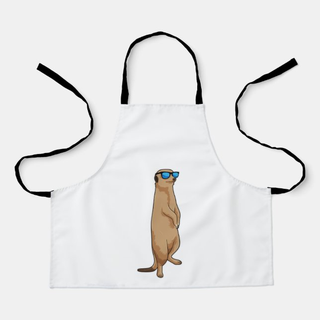 Delantal Meerkat con gafas de sol (Anverso)
