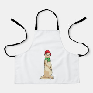 Delantal Meerkat con Gorra y Scarf