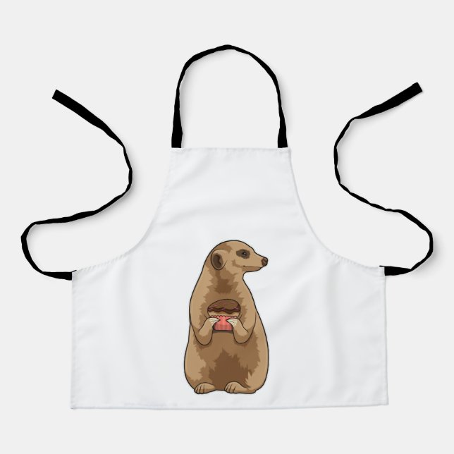 Delantal Meerkat con Muffin (Anverso)