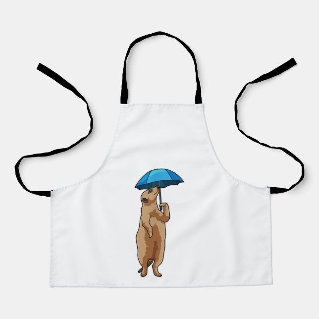 Delantal Meerkat with Umbrella (Anverso)