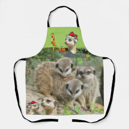 Delantal Meerkats Apron Navidades Cute