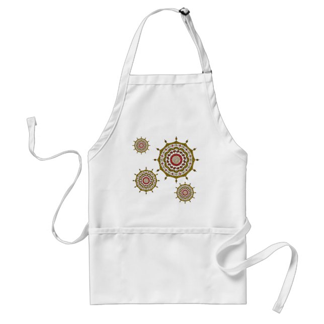 Delantal Mehndi Fantasy Gold Apron (Frente)