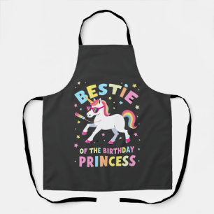 Delantal Mejor amiga de la princesa del cumpleaños chica Da