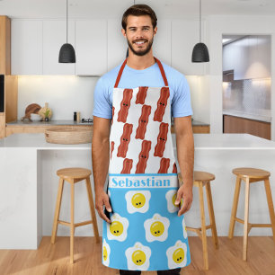 Delantal Mejor Amigos de Huevos y Bacon Personalizados para