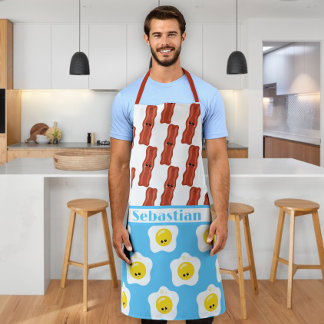 Delantal Mejor Amigos de Huevos y Bacon Personalizados para