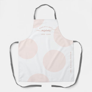 Delantal Mejor Apron de Mamá y Chef del Mundo del Punto Ros